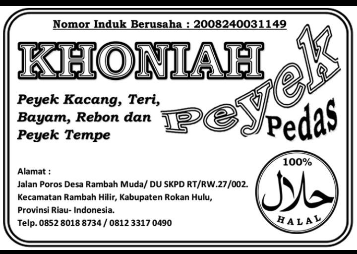 KHONIAH PEYEK PEDAS